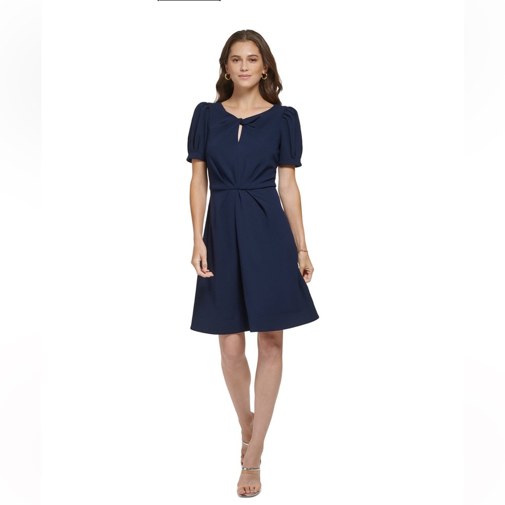 DKNY Keyhole Neck Dress